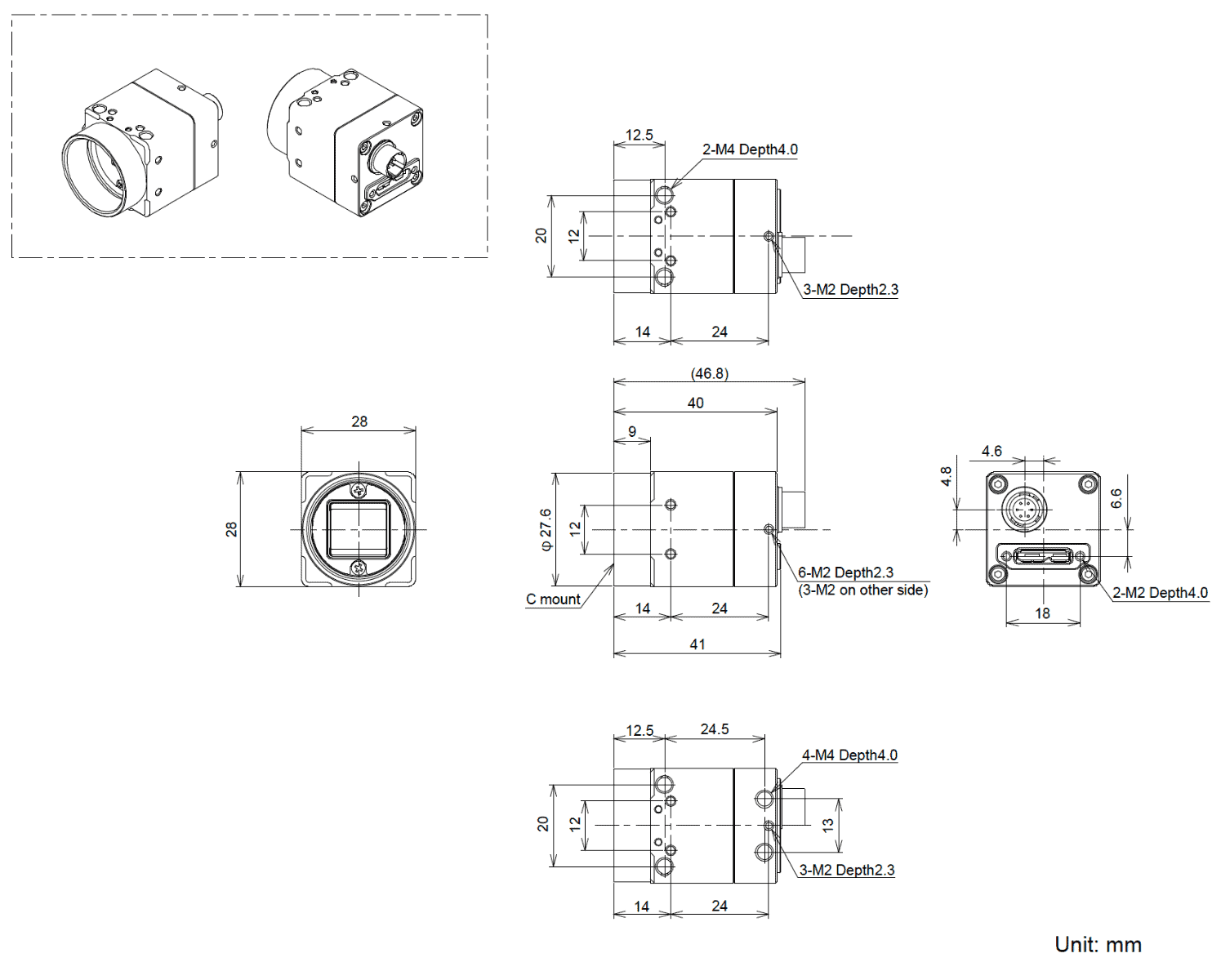 STC-MCS891U3V drawing